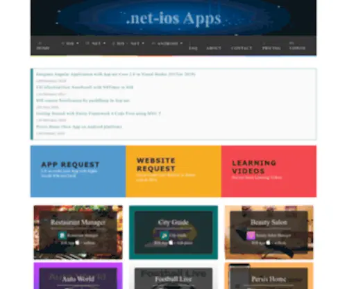 Aspdotnetapps.com(Professional ASP.NET Core scripts/Apple IOS App Development(Keyvan Janghorbani)) Screenshot