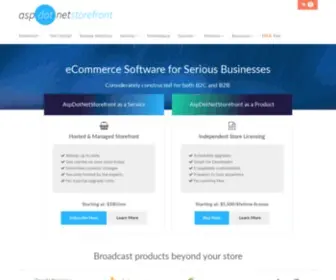Aspdotnetstorefront.com(ECommerce Software) Screenshot