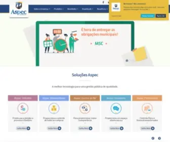 Aspec.com.br(Sistema para Prefeituras e Gestão Pública) Screenshot