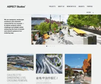 Aspect-Studios.com(Landscape Architects) Screenshot