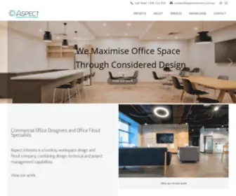 Aspectinteriors.com.au(Office Designers and Office Fitouts Melbourne) Screenshot