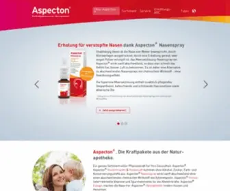 Aspecton.de(Aspecton® bietet ein Sortiment mit Naturstoffen und Pflanzenkraft: Aspecton®) Screenshot
