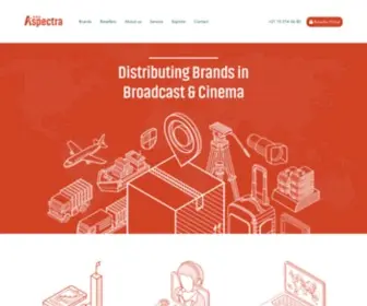 Aspectra.nl(Distributing Brands in Broadcast & Cinema) Screenshot