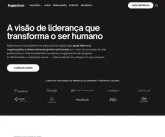 Aspectum.com.br(Sua visão de liderança que transforma o ser humano) Screenshot