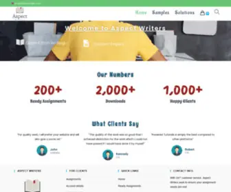 Aspectwriters.com(Powered Tutorials) Screenshot