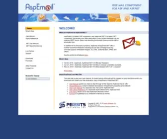 Aspemail.com(Free Secure ASP Mail Component for an ASP and ASP.NET Environment) Screenshot