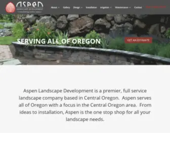Aspen-Bend.com(Aspen Landscape Development) Screenshot