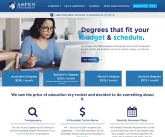 Aspen.edu(Aspen University) Screenshot
