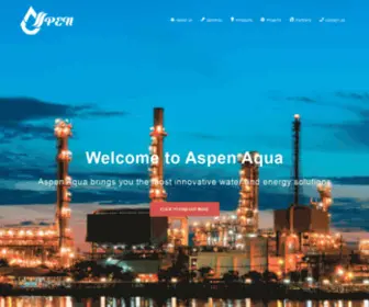 Aspenaqua.com(Better Water and Energy Solution) Screenshot