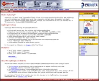 Aspencrypt.com(ASP Component for File Encryption) Screenshot
