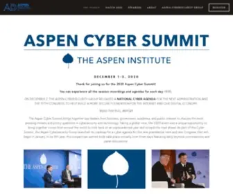 Aspencybersummit.org(The Aspen Cyber Summit) Screenshot