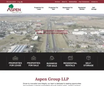 Aspengrouprealestate.com(Full-Service Commercial Real Estate Brokerage Firm) Screenshot