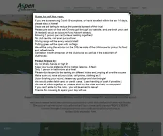 Aspengrovegolf.com(Aspen Grove Golf Course) Screenshot