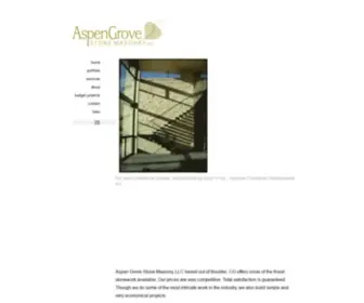 Aspengrovestonemasonry.com(Stone mason) Screenshot