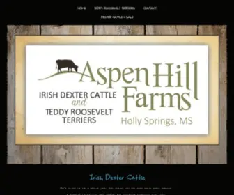 Aspenhillfarms.com(Teddy Roosevelt Terrier) Screenshot