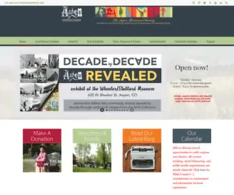 Aspenhistory.org(Aspen Historical Society) Screenshot