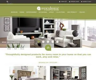 Aspenhome.net(Furniture Manufacturer) Screenshot