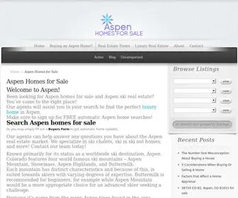 Aspenhomesforsale.org(Aspen Homes for Sale) Screenshot