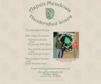 Aspenmeadowssoaps.com(Aspen Meadows Handcrafted Soaps) Screenshot