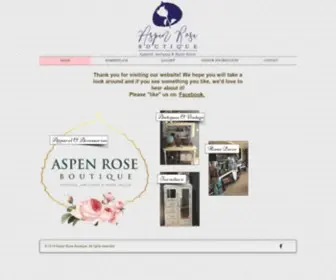 Aspenroseboutique.com(The perfect go) Screenshot