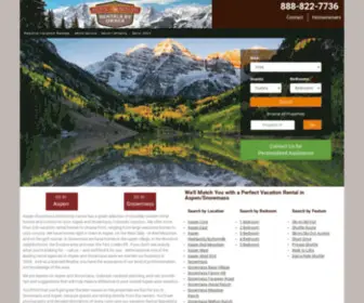 Aspensnowmassrentals.com(Aspen/Snowmass Vacation Rentals by Resortia) Screenshot