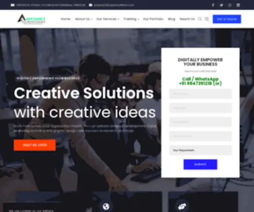 Aspensofttech.com(One of the leading Web Design Company in India) Screenshot