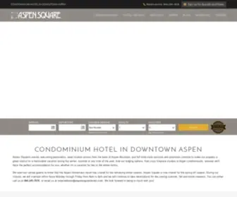 Aspensquarehotel.com(Aspen Condos & Hotel in Aspen) Screenshot