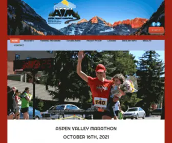 Aspenvalleymarathon.com(Aspen Valley Marathon) Screenshot