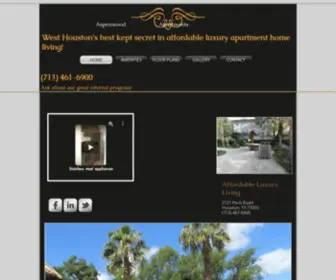 Aspenwoodapthomes.com(Aspenwood Apartment Homes) Screenshot