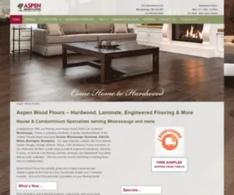 Aspenwoodfloors.com(Flooring Store in Mississauga) Screenshot