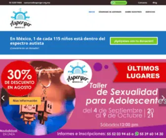 Asperger.org.mx(Asociación Asperger México) Screenshot