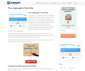 Aspergerstestsite.com(The Asperger's Test Site. The site) Screenshot