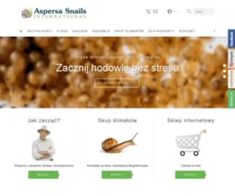 Aspersasnails.com(Sprzedaż ślimaków) Screenshot