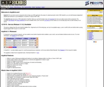 Aspgrid.com(Web-based Editable Grids Made Easy) Screenshot