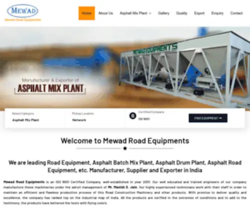 Asphalt-Mix-Plant.com(Mewad Road Equipments) Screenshot