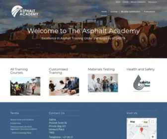 Asphaltacademy.co.za(Asphalt Academy) Screenshot