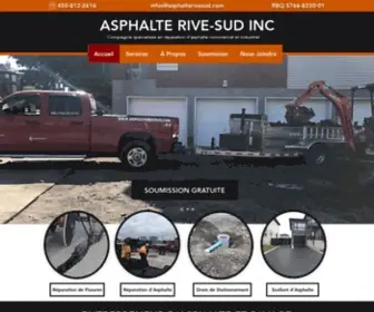 Asphalterivesud.com(Réparation Asphalte Longueuil St) Screenshot