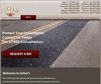 Asphaltlynnwoodwa.com(Asher’s Asphalt & Sealcoating) Screenshot