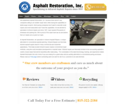 AsphaltreStore.com(Asphalt Restoration) Screenshot