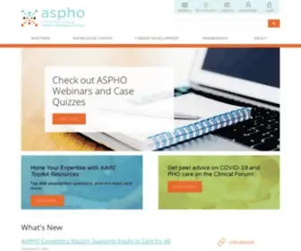 Aspho.org(American Society of Pediatric Hematology/Oncology (ASPHO)) Screenshot