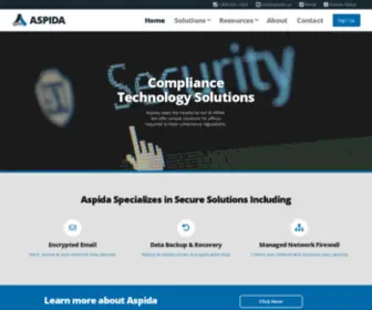 Aspida.us(HIPAA Compliant Security Solutions) Screenshot
