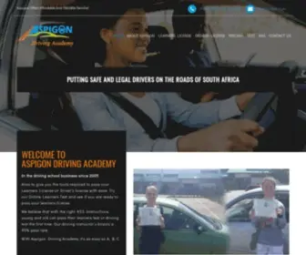 Aspigon.co.za(Aspigon Driving School Pretoria) Screenshot