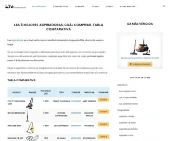 Aspiradorasya.com(Las 6 mejores aspiradoras de 2019) Screenshot