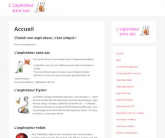 Aspirateur-Sans-SAC.net(Домен) Screenshot