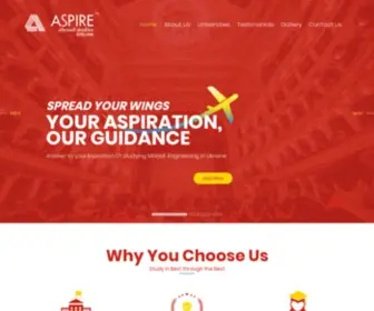 Aspireabroadstudies.com(Aspire Abroad) Screenshot