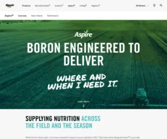 Aspireboron.com(Aspire Boron Fertilizer) Screenshot