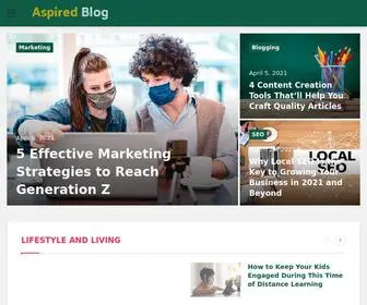 Aspiredblog.com(Aspired Blog) Screenshot