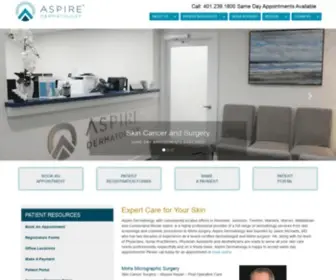 Aspiredermatology.com(Aspire Dermatology) Screenshot