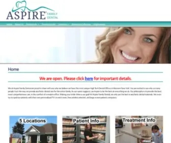 Aspirefamilydental.com(Aspire Family Dental) Screenshot