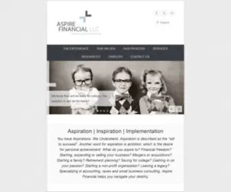 Aspirefinancialllc.com(Aspire Financial LLC) Screenshot